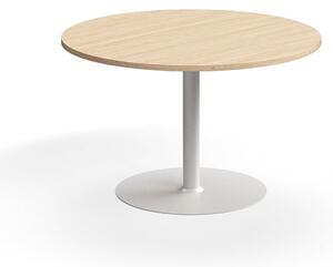 AJ Produkty Stůl VERTICUS, Ø1200x720 mm, dub/bílá