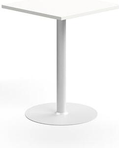 AJ Produkty Barový stůl VERTICUS, 700x700x900 mm, bílá