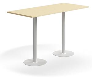 AJ Produkty Barový stůl VERTICUS, 1800x800x1100 mm, bříza/bílá