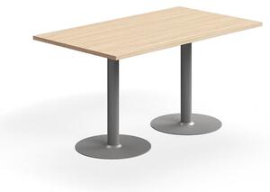 AJ Produkty Stůl VERTICUS, 1400x800x720 mm, dub/stříbrná