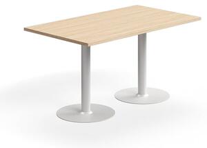 AJ Produkty Stůl VERTICUS, 1400x800x720 mm, dub/bílá