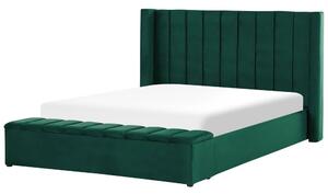 Manželská postel 180 cm Noya (zelená) (s roštem) (s úl. prostorem). 1081729