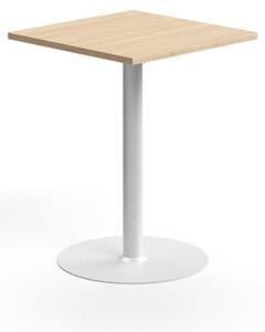 AJ Produkty Barový stůl VERTICUS, 700x700x900 mm, dub/bílá