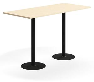 AJ Produkty Barový stůl VERTICUS, 1800x800x1100 mm, bříza/černá