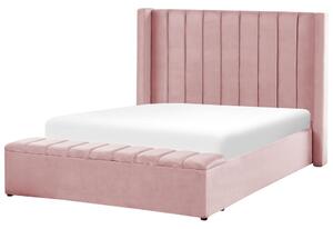 Manželská postel 140 cm Noya (růžová). 1081720