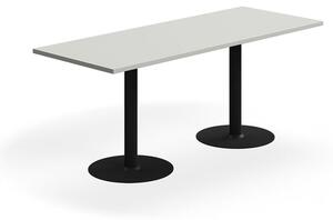 AJ Produkty Stůl VERTICUS, 1800x700x720 mm, světle šedá/černá