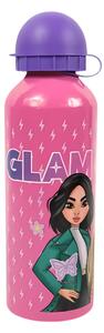Dětská kovová láhev GLAM 500 ml růžová