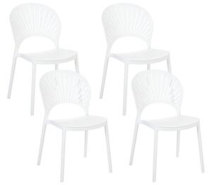 Set 4 ks jídelních židlí Ostza (bílá). 1081823