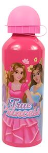 Dětská kovová láhev TRUE PRINCESS 500 ml růžová