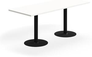 AJ Produkty Stůl VERTICUS, 1800x700x720 mm, bílá/černá