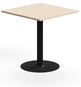 AJ Produkty Stůl ALVA, 700x700x720 mm, upevnitelný, vysokotlaký laminát, černá/bříza