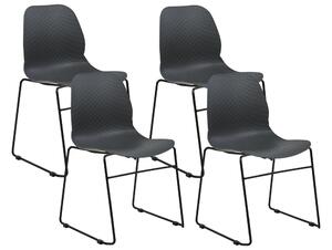 Set 4 ks jídelních židlí Panza (šedá). 1081881