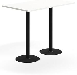 AJ Produkty Barový stůl VERTICUS, 1400x800x1100 mm bílá/černá