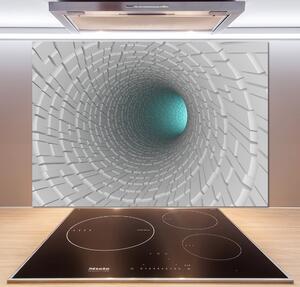 Skleněný panel do kuchynské linky Tunel 3D pksh-57665681