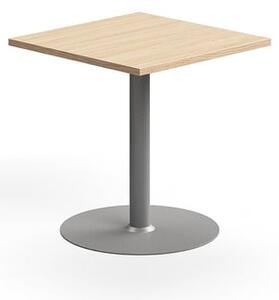 AJ Produkty Stůl VERTICUS, 700x700x720 mm, dub/stříbrná