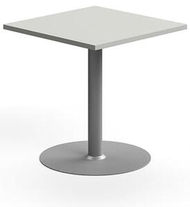 AJ Produkty Stůl VERTICUS, 700x700x720 mm, světle šedá/stříbrná