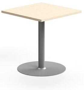 AJ Produkty Stůl VERTICUS, 700x700x720 mm, bříza/stříbrná
