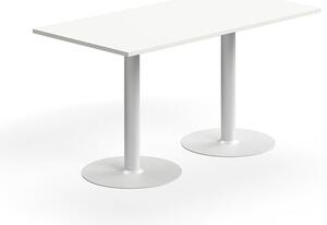 AJ Produkty Stůl ALVA, 1400x700x720 mm, upevnitelný, vysokotlaký laminát, bílá