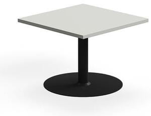 AJ Produkty Konferenční stolek VERTICUS, 700x700x500 mm, světle šedá/černá