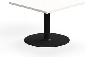AJ Produkty Konferenční stolek VERTICUS, 700x700x500 mm, bílá/černá