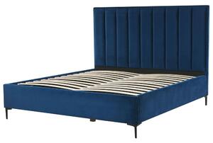 Manželská postel 180 cm SANAZA (modrá) (s roštem). 1026680