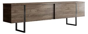 Televizní stolek Luxe Walnut and Black