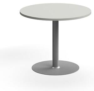 AJ Produkty Stůl VERTICUS, Ø900x720 mm, světle šedá/stříbrná