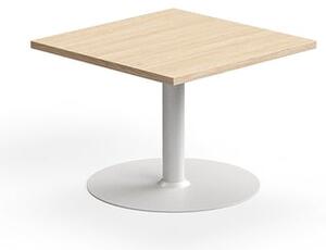 AJ Produkty Konferenční stolek VERTICUS, 700x700x500 mm, dub/bílá
