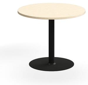 AJ Produkty Stůl VERTICUS, Ø900x720 mm, bříza/černá