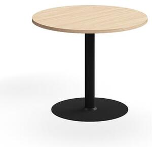 AJ Produkty Stůl VERTICUS, Ø900x720 mm, dub/černá