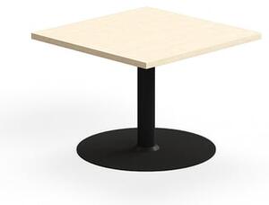 AJ Produkty Konferenční stolek VERTICUS, 700x700x500 mm, bříza/černá