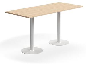 AJ Produkty Barový stůl VERTICUS, 1800x800x900 mm, dub/bílá