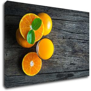 Impresi Obraz Pomeranče na šedém pozadí - 60 x 40 cm