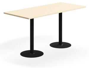 AJ Produkty Barový stůl VERTICUS, 1800x800x900 mm, bříza/černá