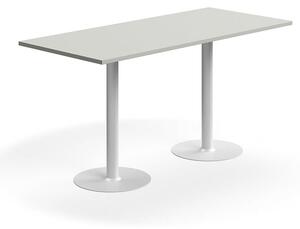 AJ Produkty Barový stůl VERTICUS, 1800x800x900 mm, světle šedá/bílá