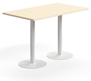 AJ Produkty Barový stůl VERTICUS, 1400x800x900 mm, bříza/bílá