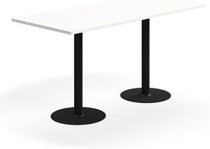AJ Produkty Barový stůl VERTICUS, 1800x800x900 mm, bílá/černá