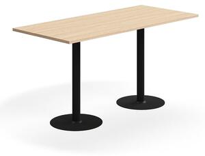 AJ Produkty Barový stůl VERTICUS, 1800x800x900 mm, dub/černá