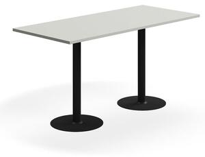 AJ Produkty Barový stůl VERTICUS, 1800x800x900 mm, světle šedá/černá