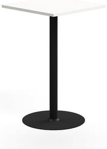 AJ Produkty Barový stůl VERTICUS, 700x700x1100 mm, bílá/černá