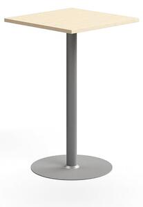AJ Produkty Barový stůl VERTICUS, 700x700x1100 mm, bříza/stříbrná
