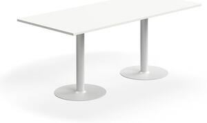 AJ Produkty Stůl ALVA, 1800x800x720 mm, vysokotlaký laminát, bílá
