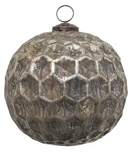 Měděná antik skleněná ozdoba Hexagon Copper XL – 15x15 cm