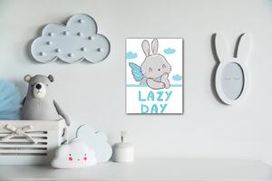 Impresi Obraz Blue and grey bunny - 30 x 40 cm
