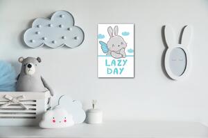 Impresi Obraz Blue and grey bunny - 20 x 30 cm