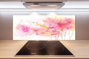 Skleněný panel do kuchyně Květiny pksh-58101440
