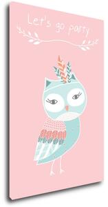 Impresi Obraz Let's go party owl - 20 x 30 cm
