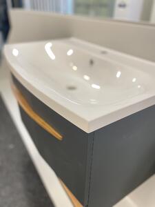 Kingsbath Stellantis Antracit 80 koupelnová skříňka s umyvadlem