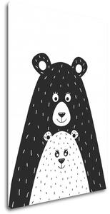 Impresi Obraz Medvěd černobilý - 20 x 30 cm