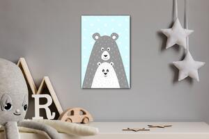 Impresi Obraz Medvěd světle modrý - 20 x 30 cm